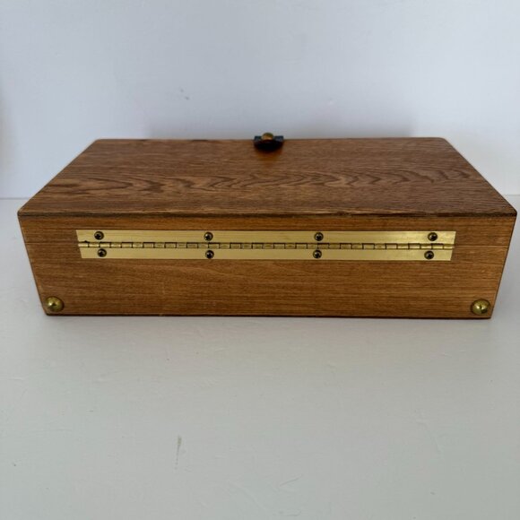 Enid Collins Original Box Bag With Mirror Brass Clasp NO HANDLE - Picture 8 of 10